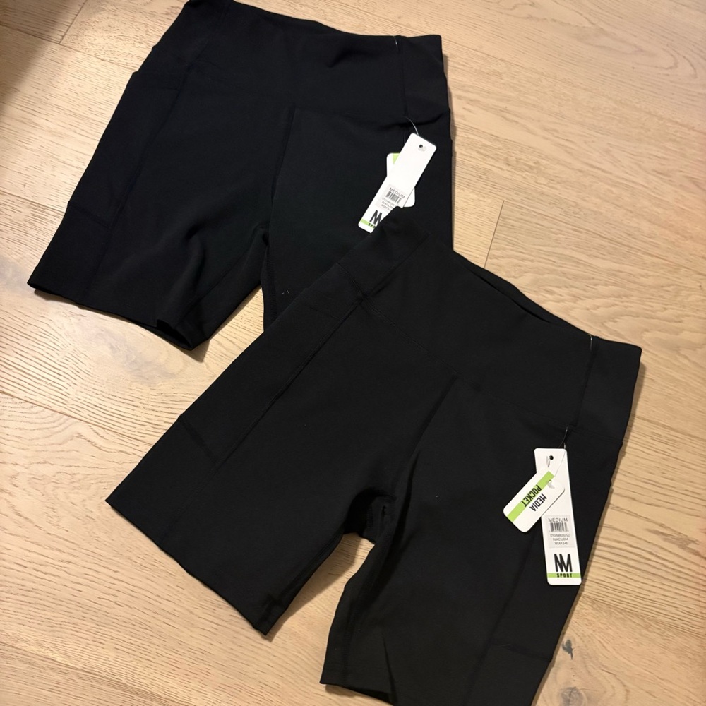 Nicole Miller Sport Black Activewear Shorts